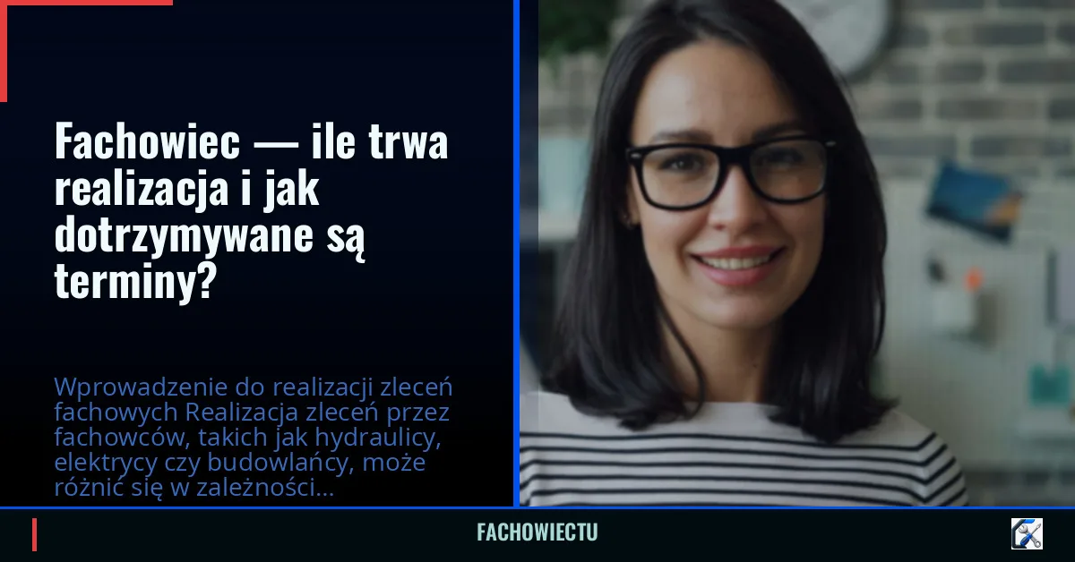 Fachowiec — ile trwa realizacja i jak dotrzymywane są terminy?