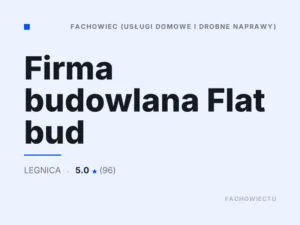 Firma budowlana Flat bud