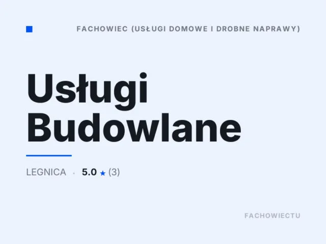 Usługi Budowlane