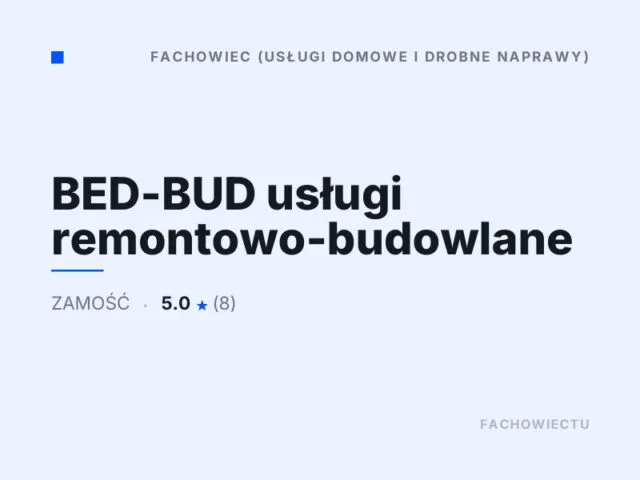 BED-BUD usługi remontowo-budowlane