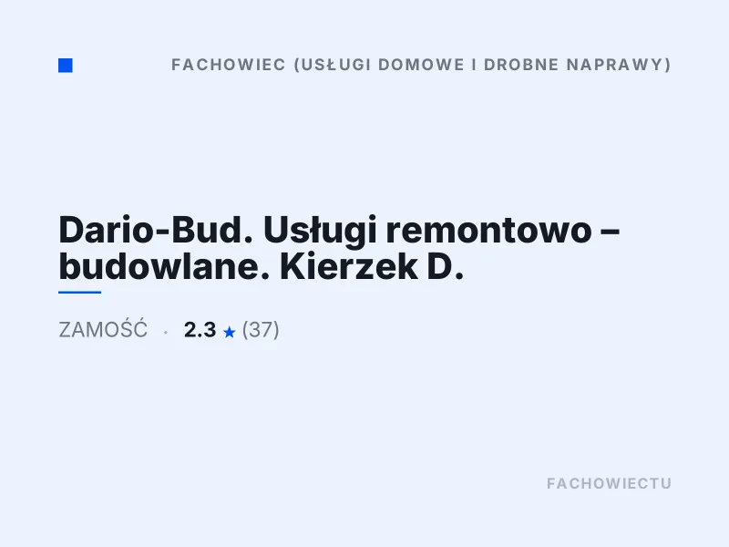 Dario-Bud usługi remontowo-budowlane Zamość