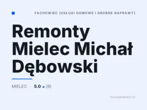 Remonty Mielec Michał Dębowski