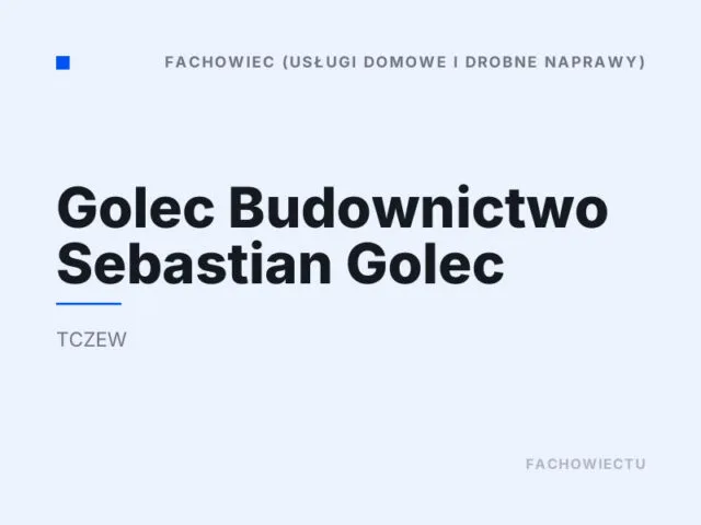 Golec Budownictwo Sebastian Golec