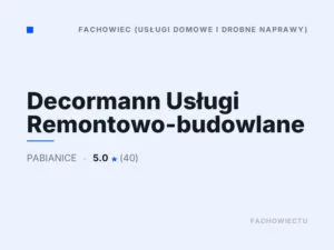 Decormann Usługi Remontowo-budowlane