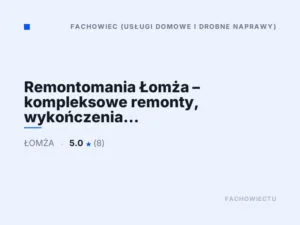 Remontomania Łomża – kompleksowe remonty, wykończenia wnętrz.