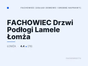 FACHOWIEC Drzwi Podłogi Lamele Łomża