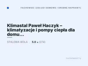 Klimastal Paweł Haczyk – klimatyzacje i pompy ciepła dla domu i biznesu
