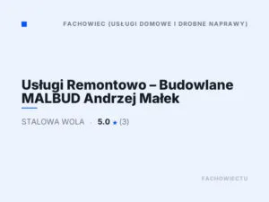 Usługi Remontowo – Budowlane MALBUD Andrzej Małek