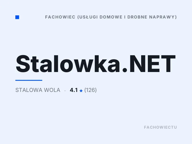 Stalowka.NET drobne naprawy hydrauliczne i elektryczne Stalowa Wola
