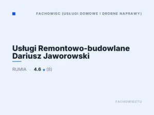 Usługi Remontowo-budowlane Dariusz Jaworowski