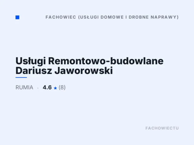 Usługi Remontowo-budowlane Dariusz Jaworowski