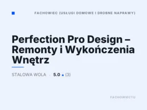 Perfection Pro Design – Remonty i Wykończenia Wnętrz