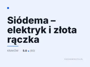 Siódema – elektryk i złota rączka