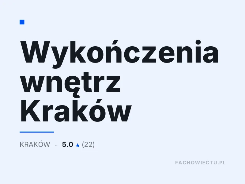 Wykończenia wnętrz Drobne remonty Kraków