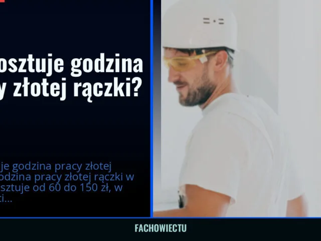 Ile kosztuje godzina pracy złotej rączki? — fachowiectu.pl