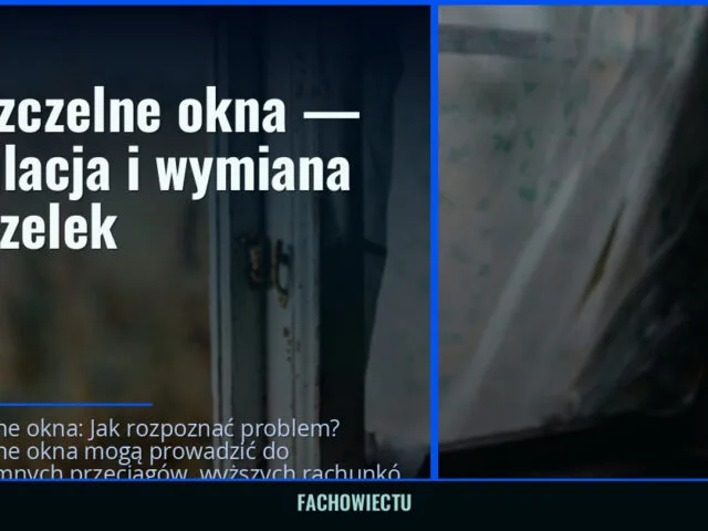 Nieszczelne okna — regulacja i wymiana uszczelek