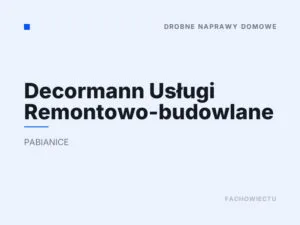 Decormann Usługi Remontowo-budowlane