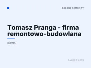 Tomasz Pranga – firma remontowo-budowlana