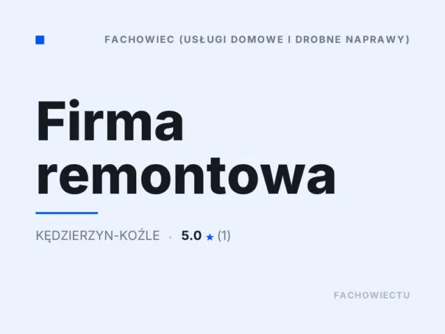 Firma remontowa