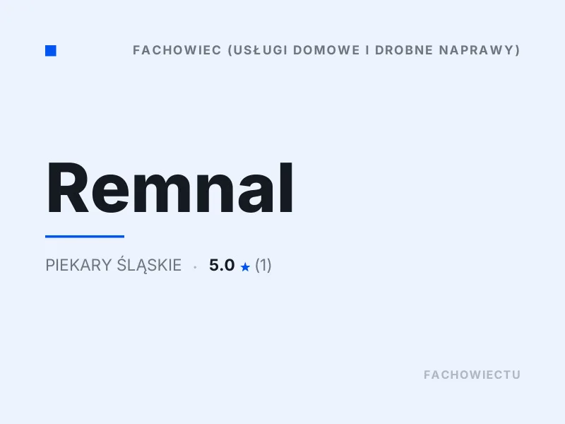 Remnal Drobne naprawy domowe Piekary Śląskie