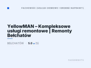 YellowMAN – Kompleksowe usługi remontowe | Remonty Bełchatów