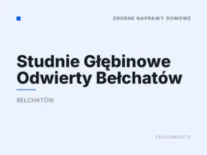 Studnie Głębinowe Odwierty Bełchatów