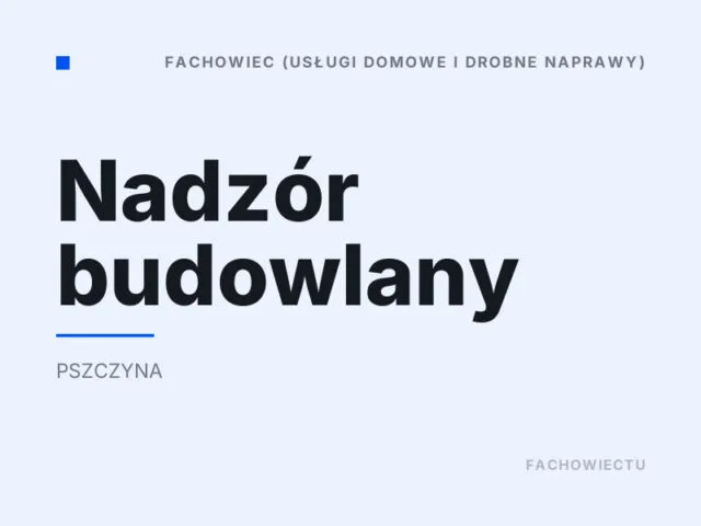 Nadzór budowlany