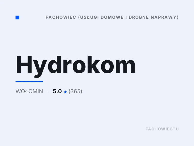Hydrokom Drobne naprawy hydrauliczne i elektryczne Wołomin