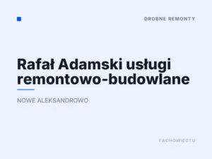 Rafał Adamski usługi remontowo-budowlane