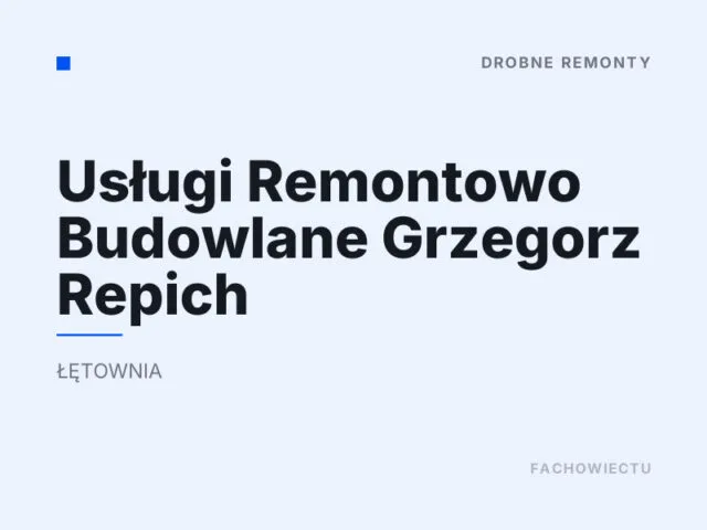 Usługi Remontowo Budowlane Grzegorz Repich