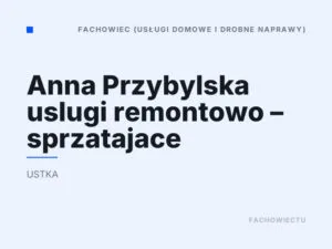 Anna Przybylska uslugi remontowo – sprzatajace