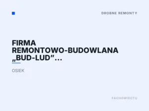 Firma Remontowo-Budowlana „Bud-Lud” Patryk Kasprzak