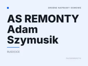 AS REMONTY Adam Szymusik