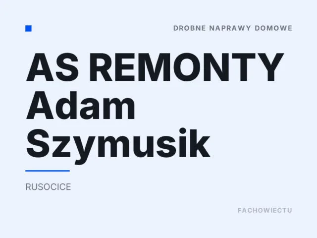 AS REMONTY Adam Szymusik