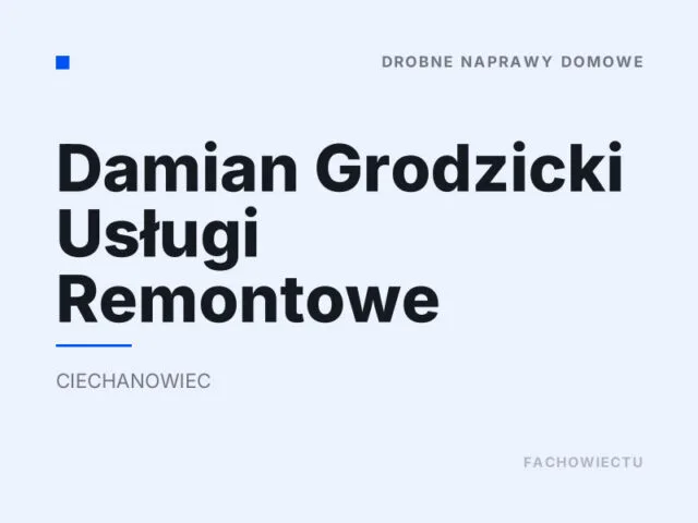 Damian Grodzicki Usługi Remontowe