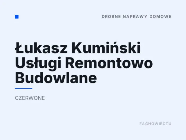 Łukasz Kumiński Usługi Remontowo Budowlane