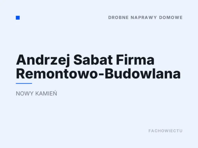 Andrzej Sabat Firma Remontowo-Budowlana